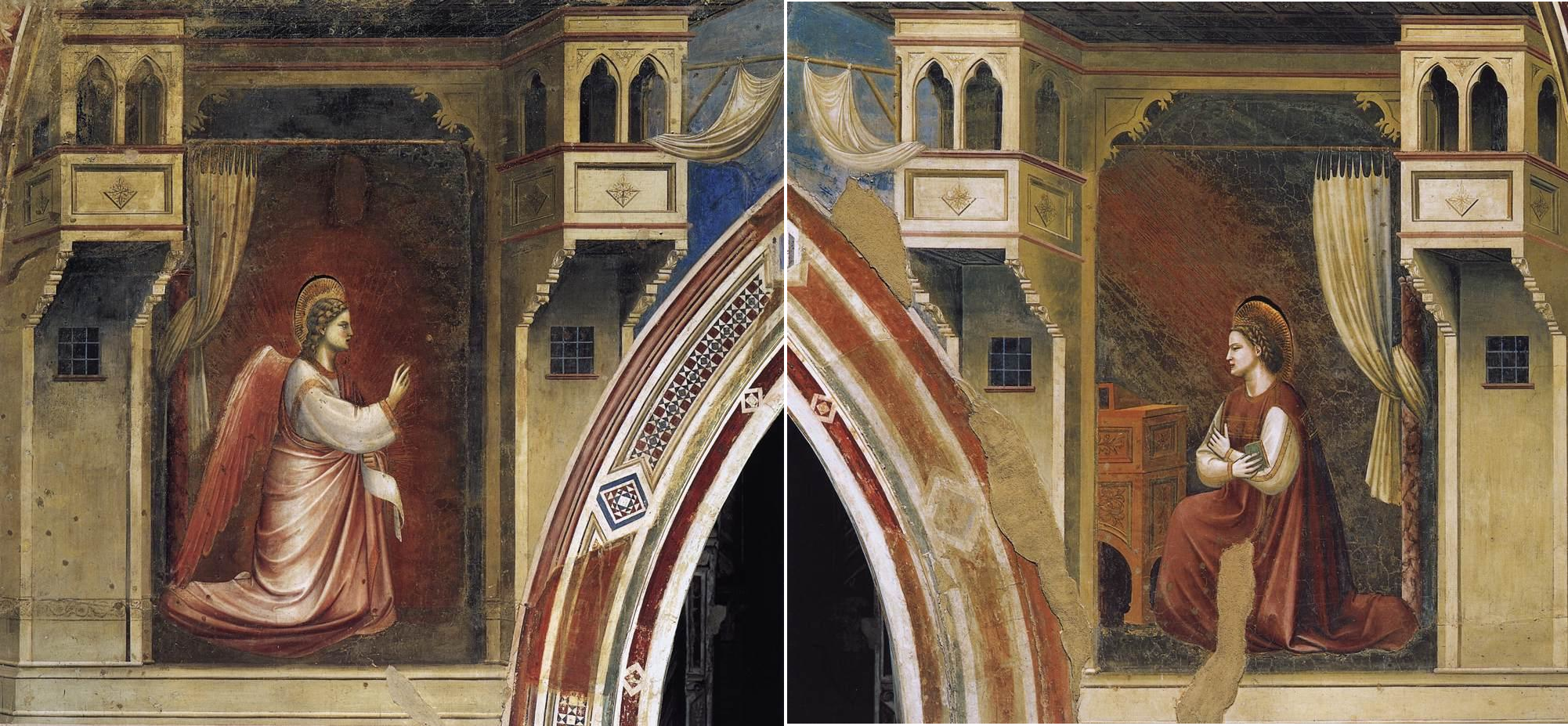The triumphal arch in the chapel's programme