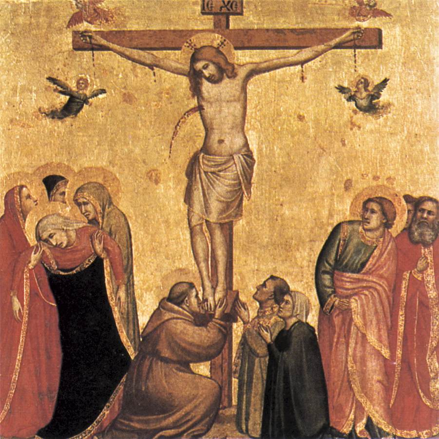 A devotional image among seven scenes