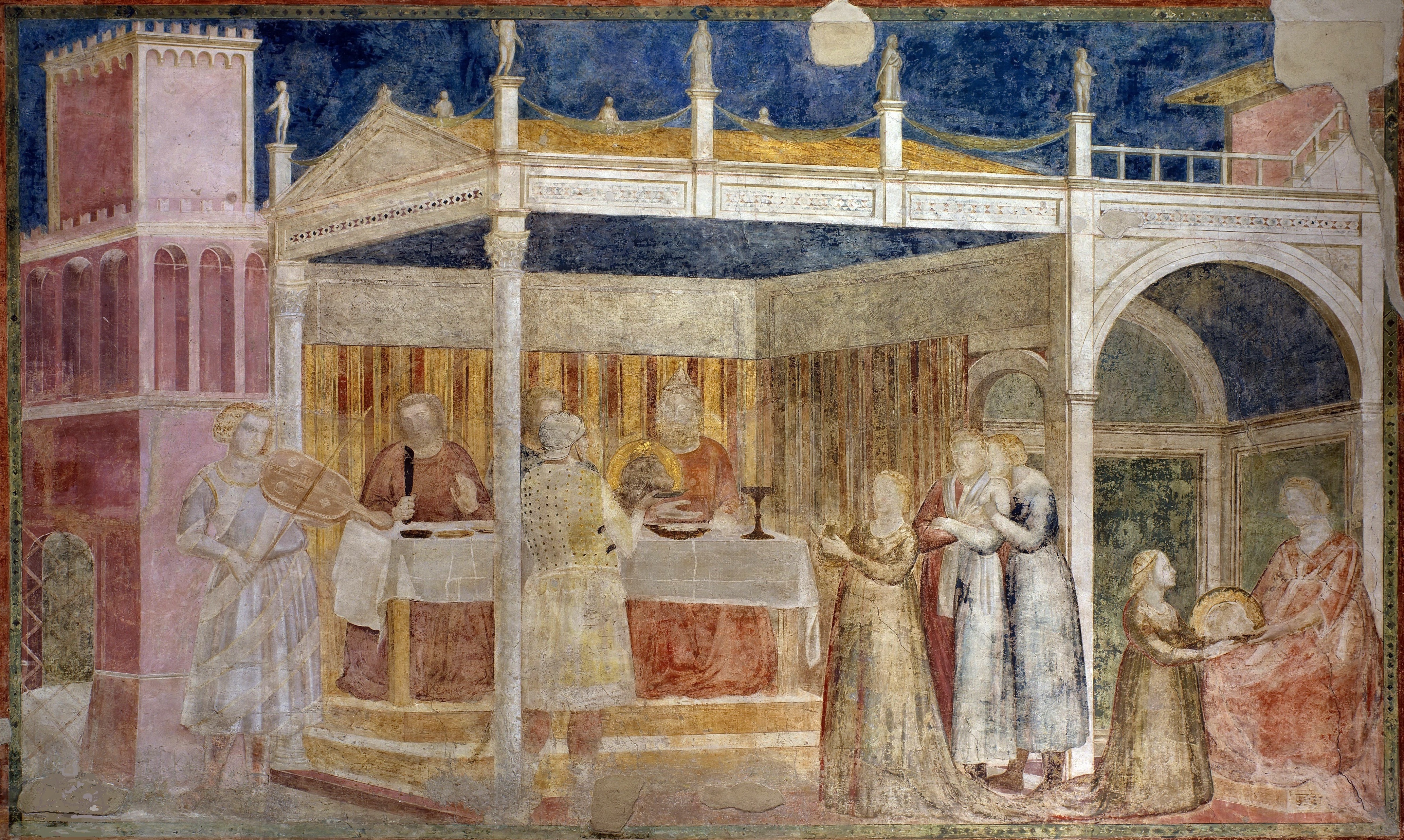 The Baptist cycle's ending and continuous narrative