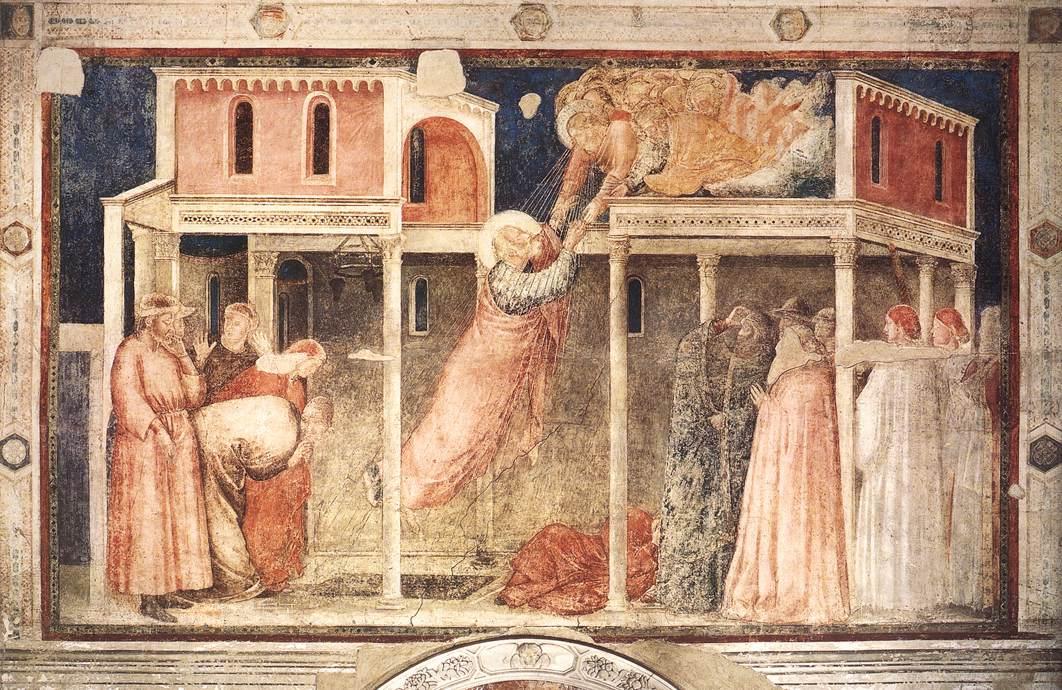 The ending of John's cycle in the Peruzzi Chapel