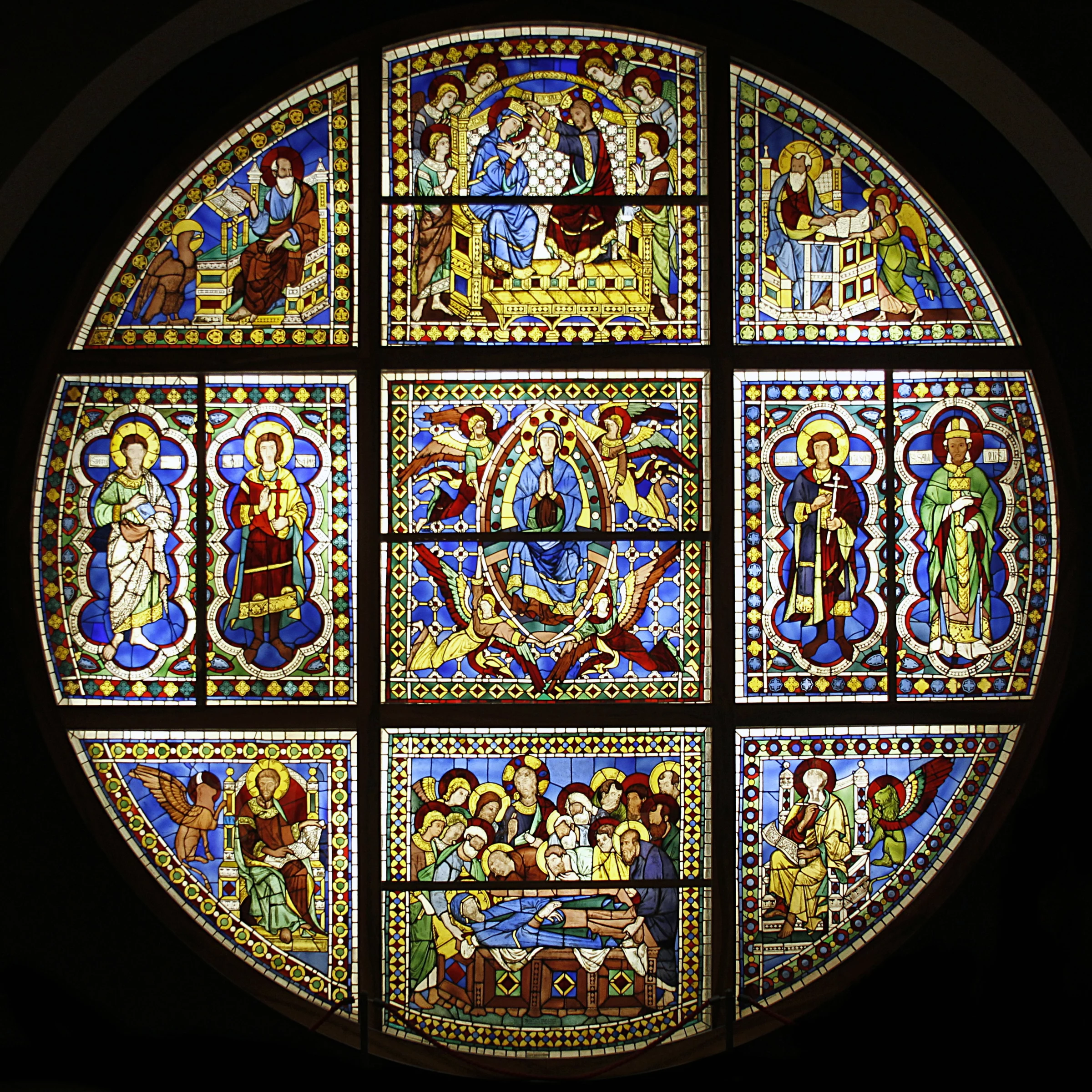 Stained-Glass Rose Window of Siena Cathedral