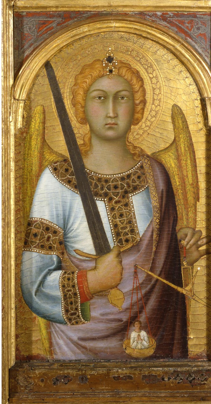 Gold, punched decoration and painted luxury