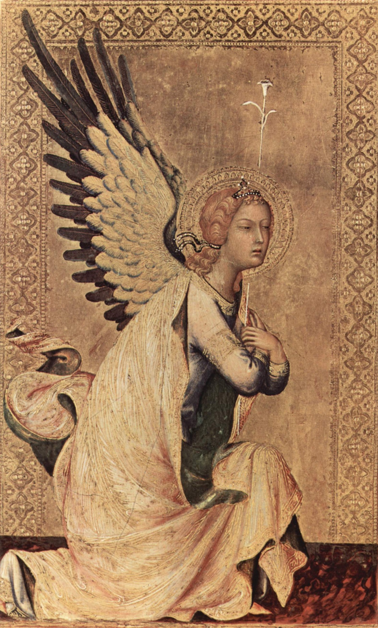 Gold worked like jewelry: grounds, haloes, and borders