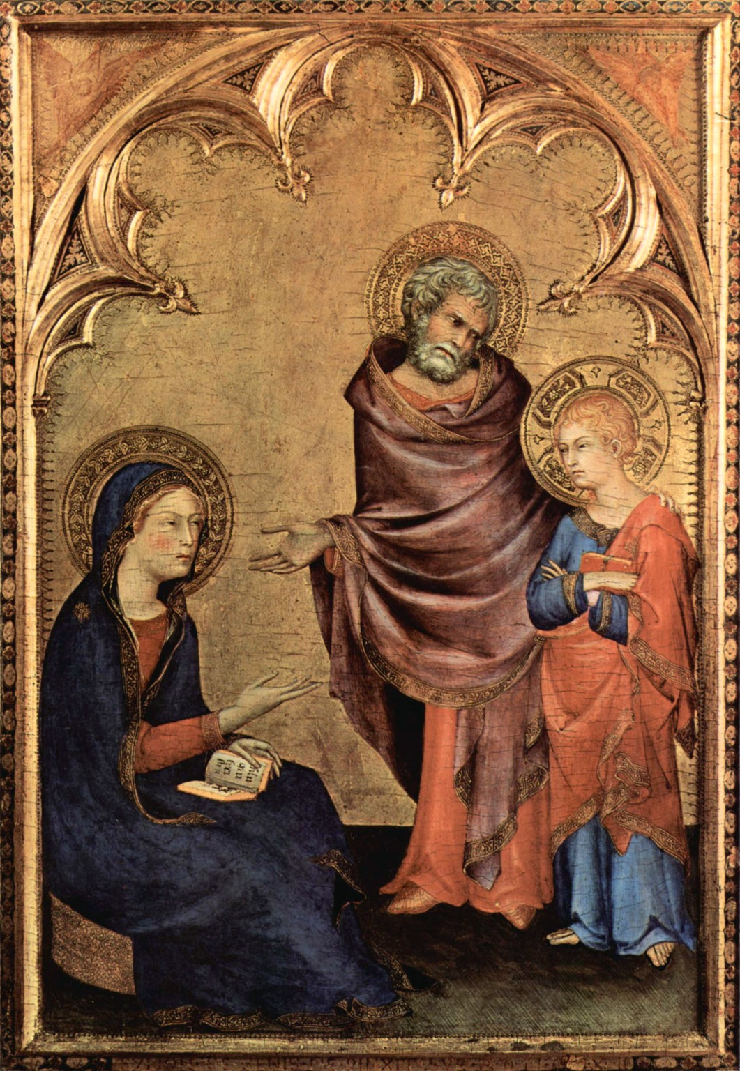 A panel signed and dated 1342